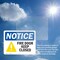 Signmission Fire Door Keep Closed OSHA Notice Sign, Vinyl Decal, 10in W x 7in L, 2PK OS-2PACK-NS-D-710-L-15661 - alternate 3